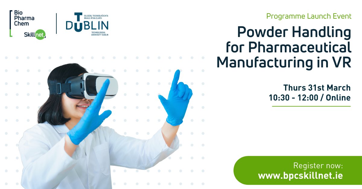 Really looking forward to launching our new VR programme this Thursday and hearing from our Keynote speaker Jess Kelly on 'Unlocking the Future: Tech is the Key' To book your place please go to bpcskillnet.ie/index.cfm?page… @pjthealy @ibec_irl @SkillnetIreland @jesskellynt