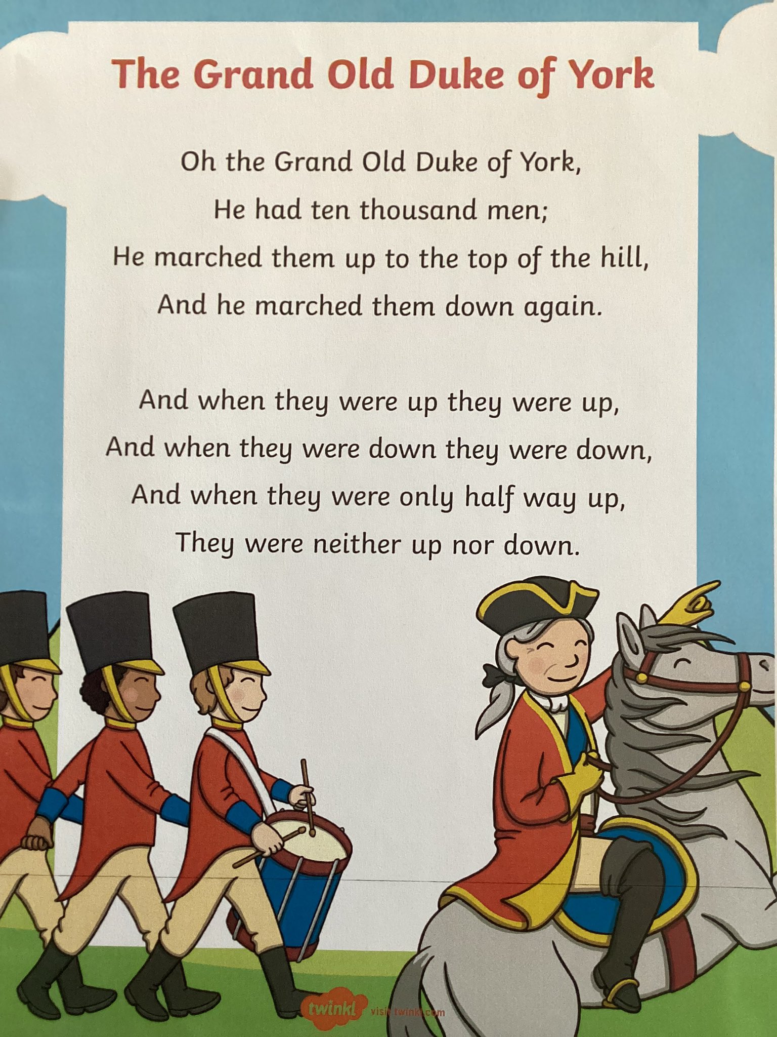 The Grand Old Duke Of York - song and lyrics by Nursery Rhymes ABC