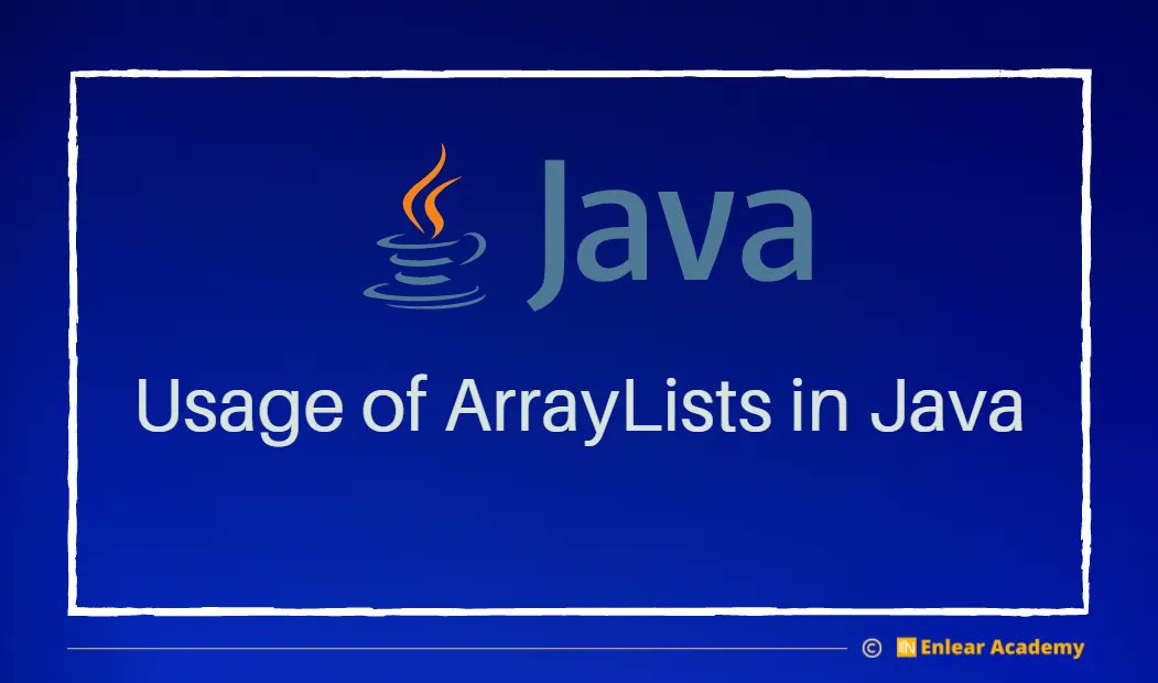 enleartech's tweet image. Usage of ArrayLists in Java
#arraylists #java #javadevelopment #datastructures
buff.ly/3urYbjC