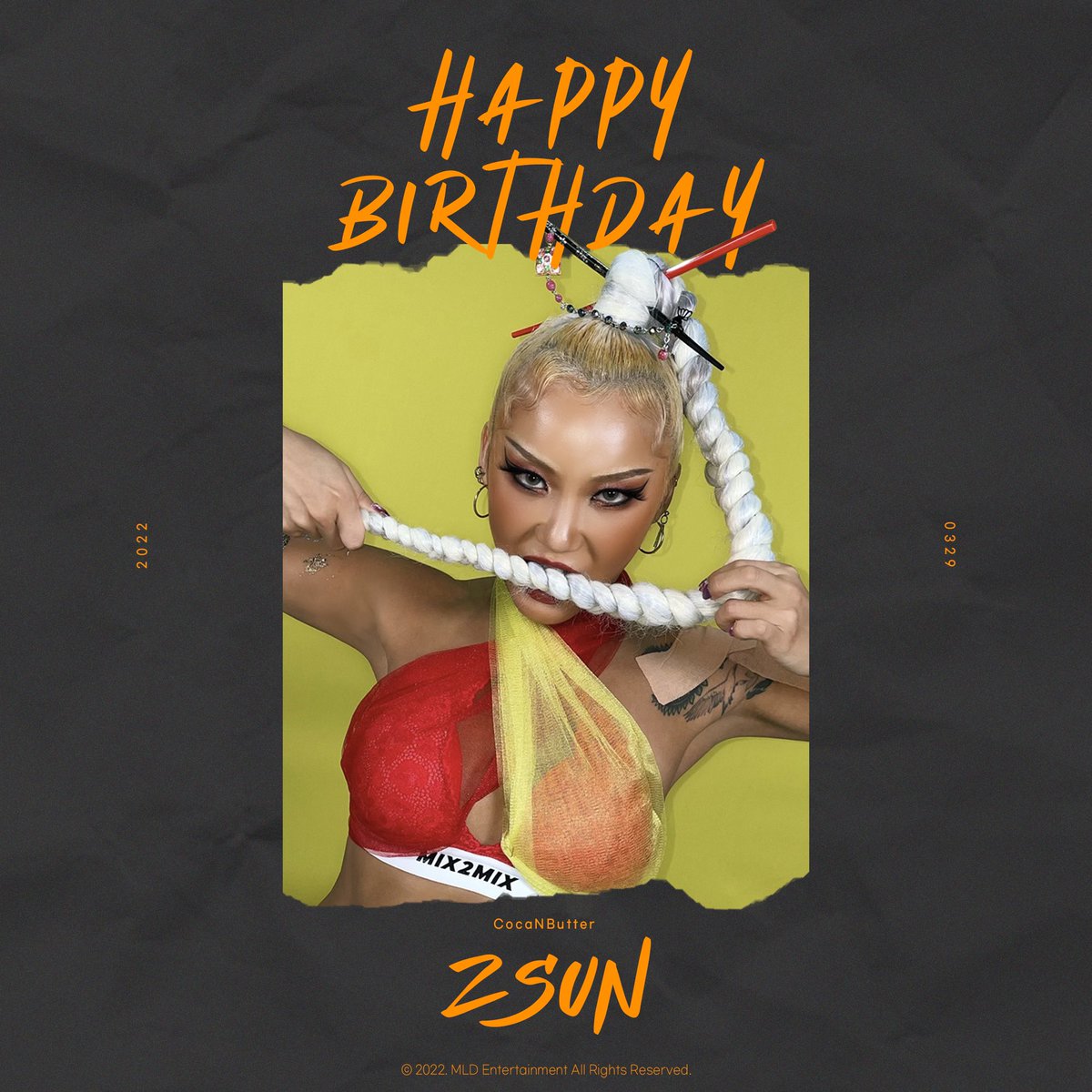 mld_official_'s tweet photo. HAPPY BIRTHDAY ZSUN🧈💛

#CocaNButter #코카앤버터 #ZSUN #제트썬 https://t.co/BifNuL2z3s