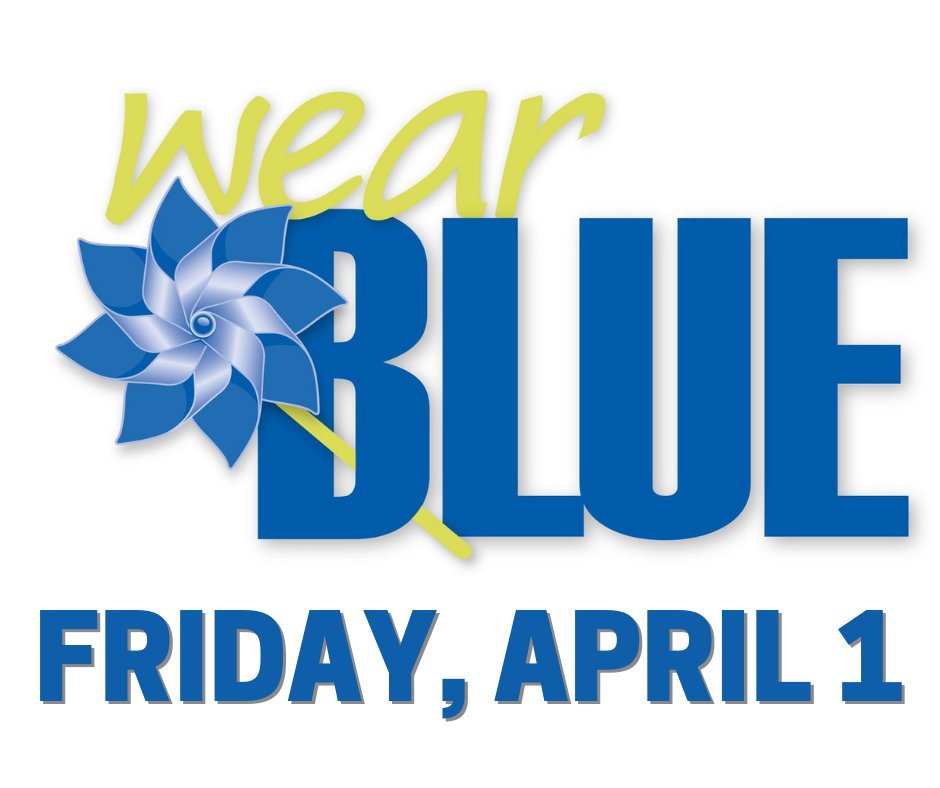 WFISDschools's tweet image. April is Child Abuse Prevention Month. Texas recognizes &quot;Go Blue&quot; Day to bring awareness in the fight against child abuse and neglect. &quot;Go Blue&quot; Day is Friday, April 1. Please consider wearing blue in honor and memory of child abuse victims. #ChildAbusePreventionMonth
