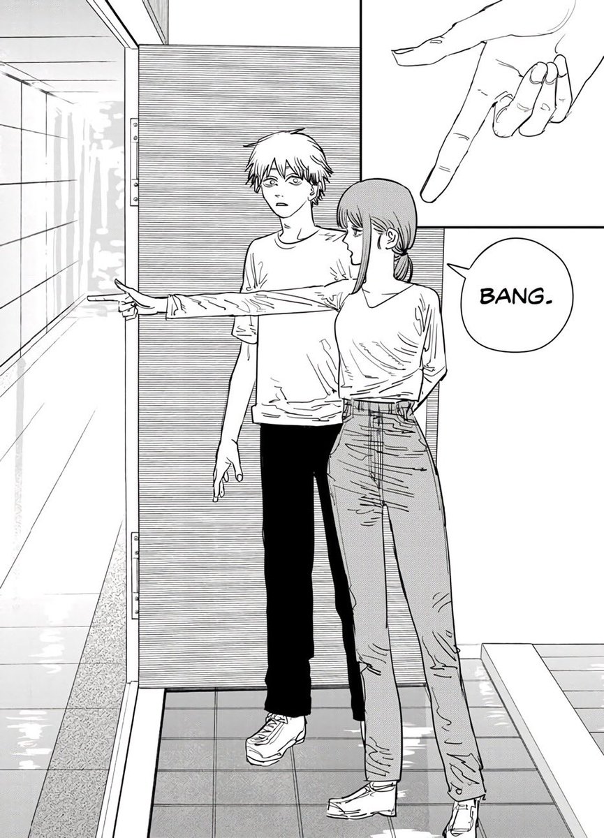 Saitochifuyu's tweet photo. Cette scène de Chainsaw Man me hante , j’ai rarement autant insulté un personnage fictif derrière mon écran https://t.co/FacNWjlgmO