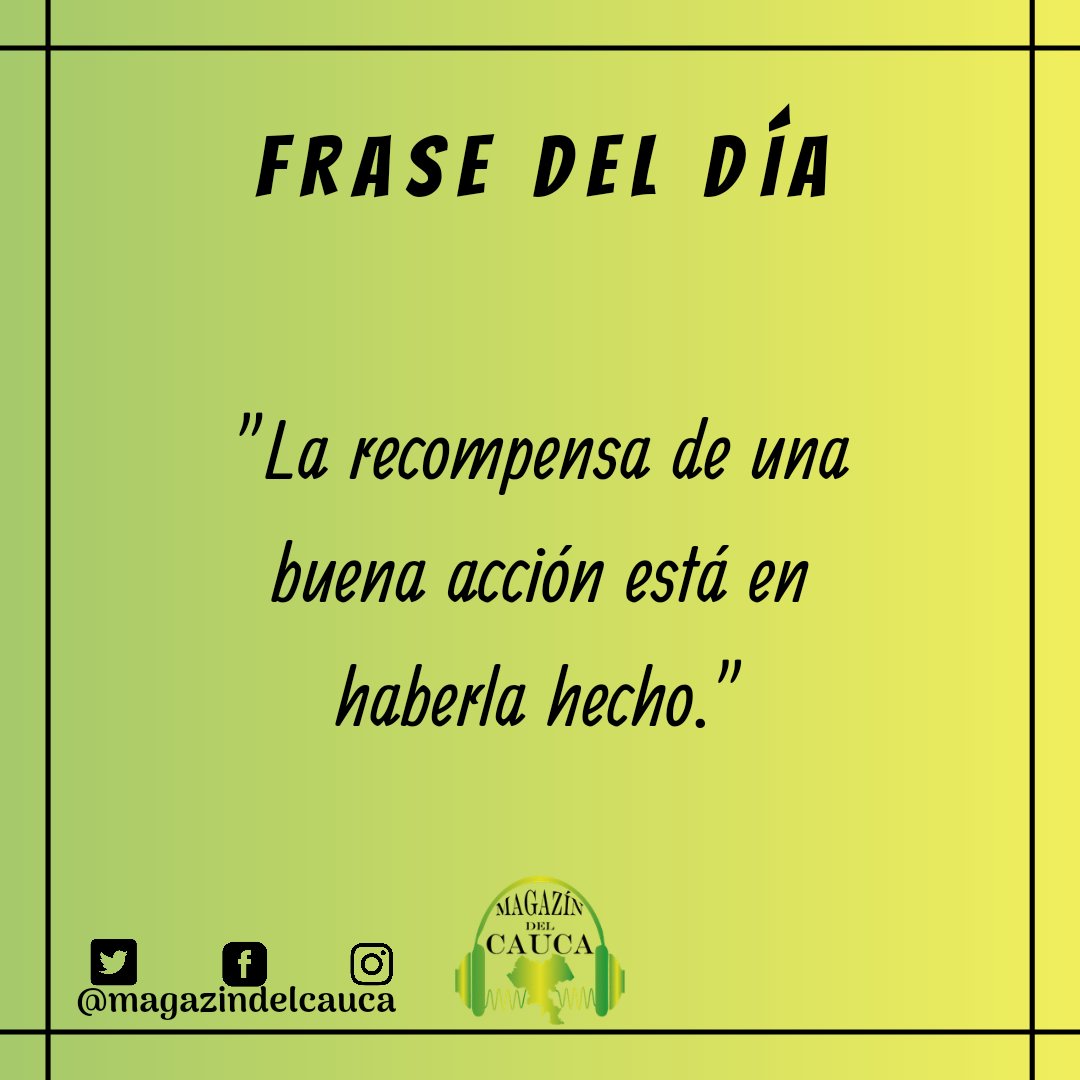 magazindelcauca's tweet photo. ✍🏻Frase del día en Magazín del Cauca🎧
🧏🏻♂️Escúchanos en Radio Súper Popayán 1.070 A.M o https://t.co/udgEB1225w📲
📻Lunes a Viernes de 1:30 p.m a 2:30 p.m📻
#magazindelcauca #radio #colombia #cauca #popayán #radiosuper #1.070A.M #sintoniza https://t.co/KuzG5EoDj9