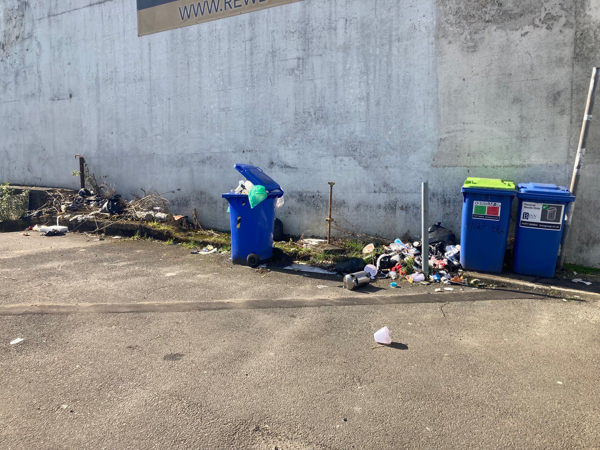 FalkirkFilthy's tweet image. Another mess right in the centre of Falkirk, this time in Manor Street.   Absolutely disgusting 🤮