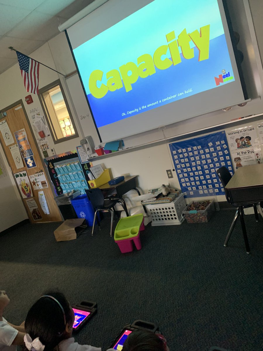 joblingsjrs's tweet photo. On Friday, @HappyEverTeach @RIngram_12 and I collaborated to create a nearpod activity over Capacity for the students to do this week. Today the students loved getting use #nearpod to learn more about capacity! #AllenMarchMadness @dsx66 @MrMcDaniel13 @juliewricketts https://t.co/TunDNIZYRs