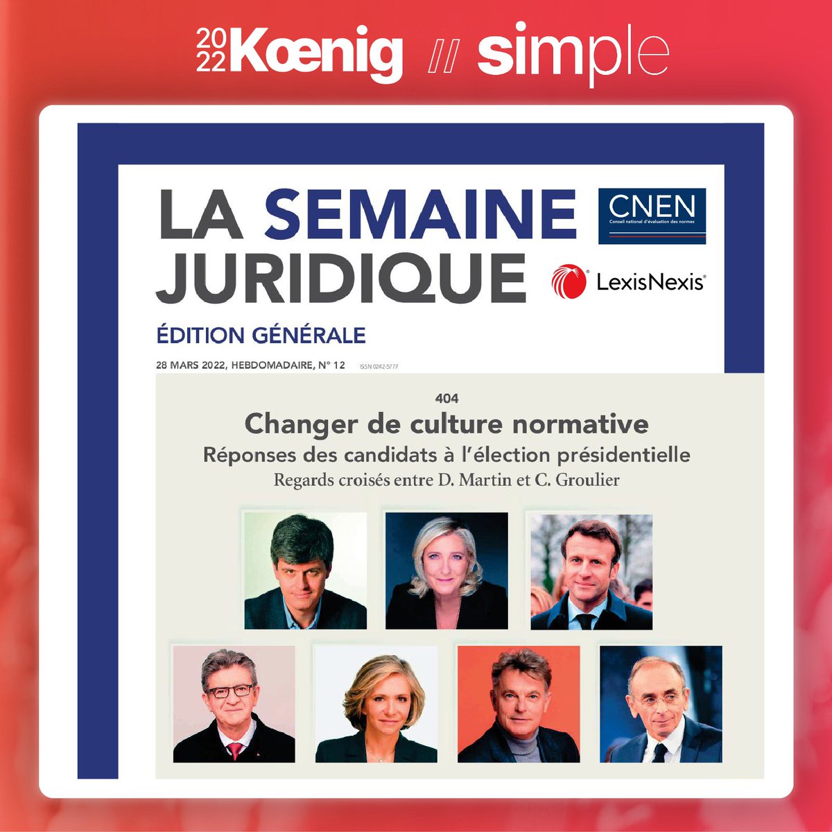Gaspard Koenig - Mouvement Simple (@mouvementsimple) on Twitter photo Nous avons conçu le « projet Portalis » qui vise à diviser par 100 le nombre de normes en remontant aux grands principes du droit et en éliminant le reste. Il faut tout recodifier et réécrire. <a href="/CNENormes/">Conseil national d'évaluation des normes</a> <a href="/LexisNexisFr/">LexisNexis France</a> tendancedroit.fr/etude-changer-… Nous avons conçu le « projet Portalis » qui vise à diviser par 100 le nombre de normes en remontant aux grands principes du droit et en éliminant le reste. Il faut tout recodifier et réécrire. <a href="/CNENormes/">Conseil national d'évaluation des normes</a> <a href="/LexisNexisFr/">LexisNexis France</a> tendancedroit.fr/etude-changer-…