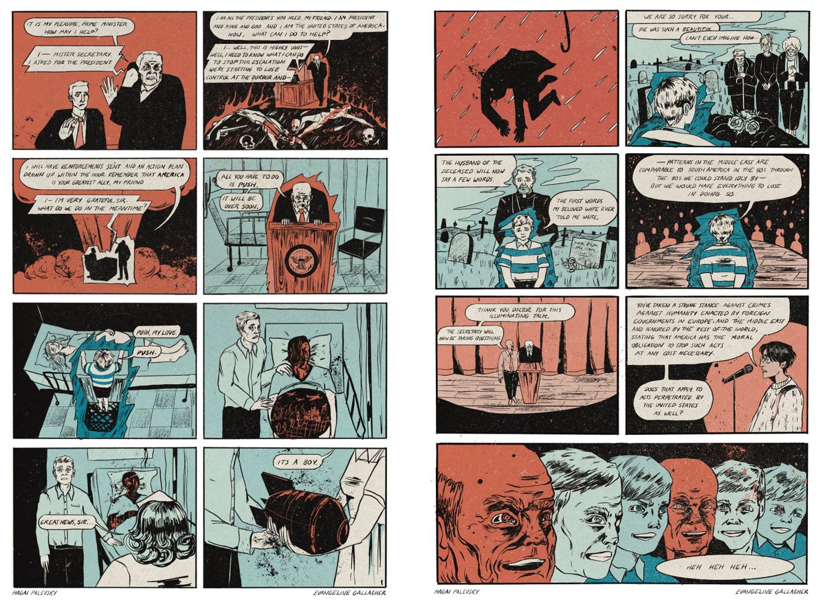I'm very pleased to share this comic I worked on, written by @DialHForHagai, called The Beauty of Our Weapons. 

You can read in full below, and you can also pay-what-you-can for the high res PDF (plus script and process images!) in my shop

CW: blood, injury, war 