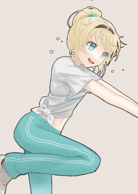 「blonde hair tied shirt」 illustration images(Latest)