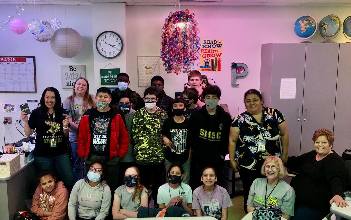 Congratulations to Mrs. Krause's class on winning the SMS PTA's Penny Way contest.  On Friday, they got to enjoy some delicious Chick-Fil-A chicken biscuits courtesy of our PTA!  Awesome work!