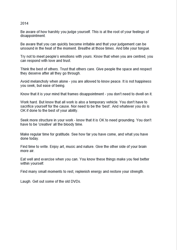 Just found this note to myself. From 2014.

I'm still not doing it.