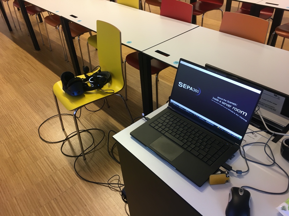 msfeurstein's tweet photo. First experiences with 360°-Videos and VR inside a classroom on basics in ICT.
 
Taking students behind the scenes into a server room raising awareness for what the "cloud" actually looks like.

#sepa360 #360video #Oculus #vive #VR #virtualreality #highereducation #vivista https://t.co/oMM3Qdwu83