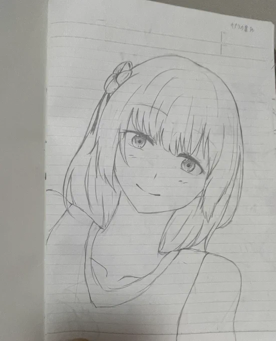 第一弾(多分中学で描いたやつ)
ほぼ授業中の落書きと思われる 