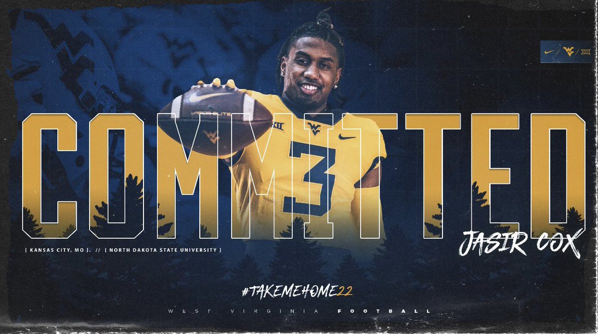 jasirupnext1's tweet photo. Watching my dreams unfold. #Takemehome22 #Committed #HailWV 🟡🔵🔵🟡 Blessed to call WVU Home. 🏔 https://t.co/5uqLLoL7XO