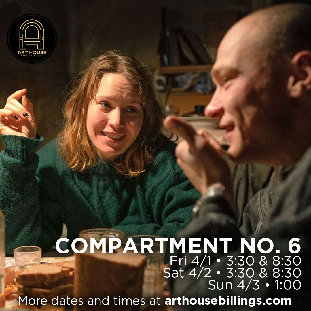 ArthouseCinemaP's tweet photo. STRANGERS ON A TRAIN

Finnish drama COMPARTMENT NO. 6 is a fantastic story of two strangers on a journey that will change their perspective on life. A remarkable film that will touch your soul.

Full dates &amp; times at https://t.co/GPMgp6JxO1 https://t.co/9MxvraVYy7