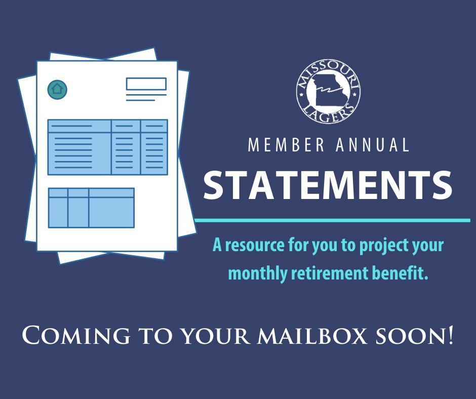 Member Annual Statements have been mailed! All members with a valid mailing address will receive a mailed annual statement. If you have questions about your statement, please contact the LAGERS office!