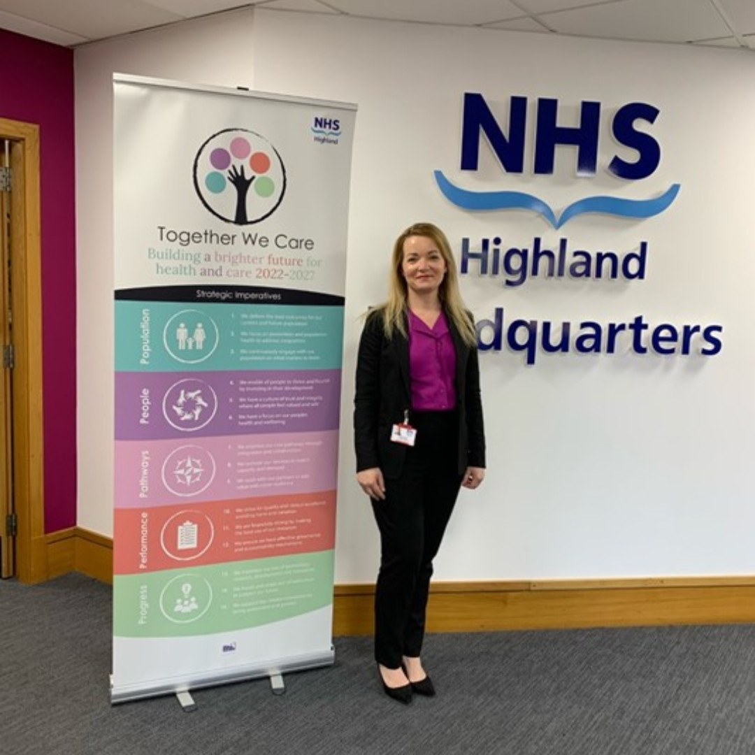 What should health &amp; care look like in 5 years time? Share your views in our Together We Care survey: forms.office.com/r/HtPRqULy7h

But act quickly! The survey closes on Thursday.

Pic: Lorraine Cowie, Head of Strategy &amp; Transformation, who is leading on the Together We Care strategy.