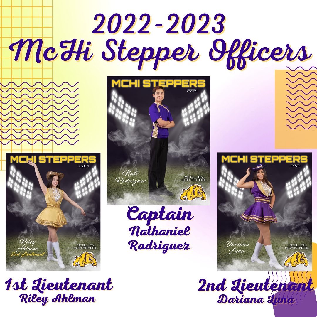 MchiSteppers's tweet photo. Congratulations Steppers ‘22-‘23!💜💛@mcallenfinearts @McHiPride @Mchi_Yearbook https://t.co/X0DMD5wK69