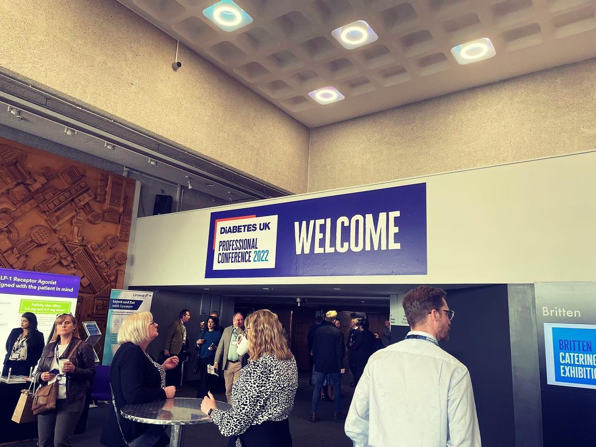Excited to attend the first day of the <a href="/DiabetesUK/">Diabetes UK</a> Professional Conference 2022 <a href="/QEIICentre/">QEII Centre</a>. A superb conference so far! We're looking forward to gaining exclusive insights into the latest #research and understanding about #diabetes treatment and care. #dukpc22