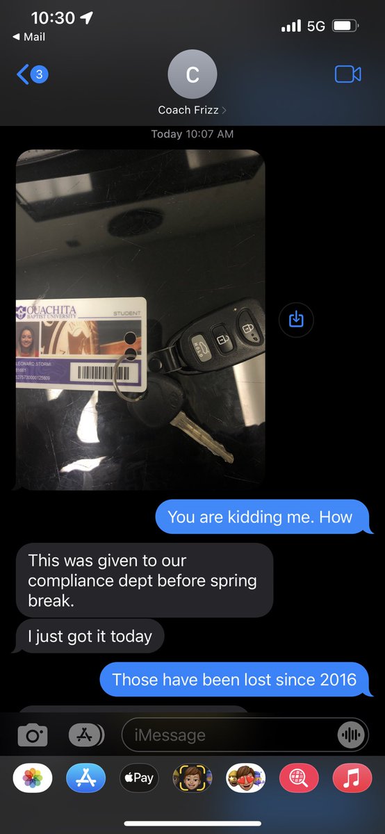 Update: a mere six years after I lost my keys at Ouachita, they have been found….