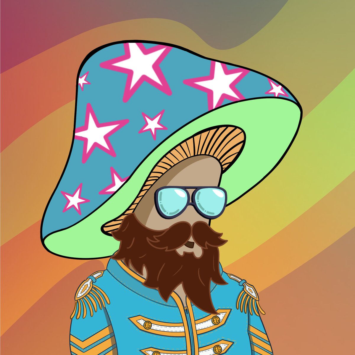 SolAnon13's tweet image. Had to grab another @FunGuyzNFT 

This one a clean Sgt. Pepper shroom 🔥🔥🔥

Already over 50% Staked!!  LFG 🤝

#SolanaNFT $FUNZ #FunGuyz