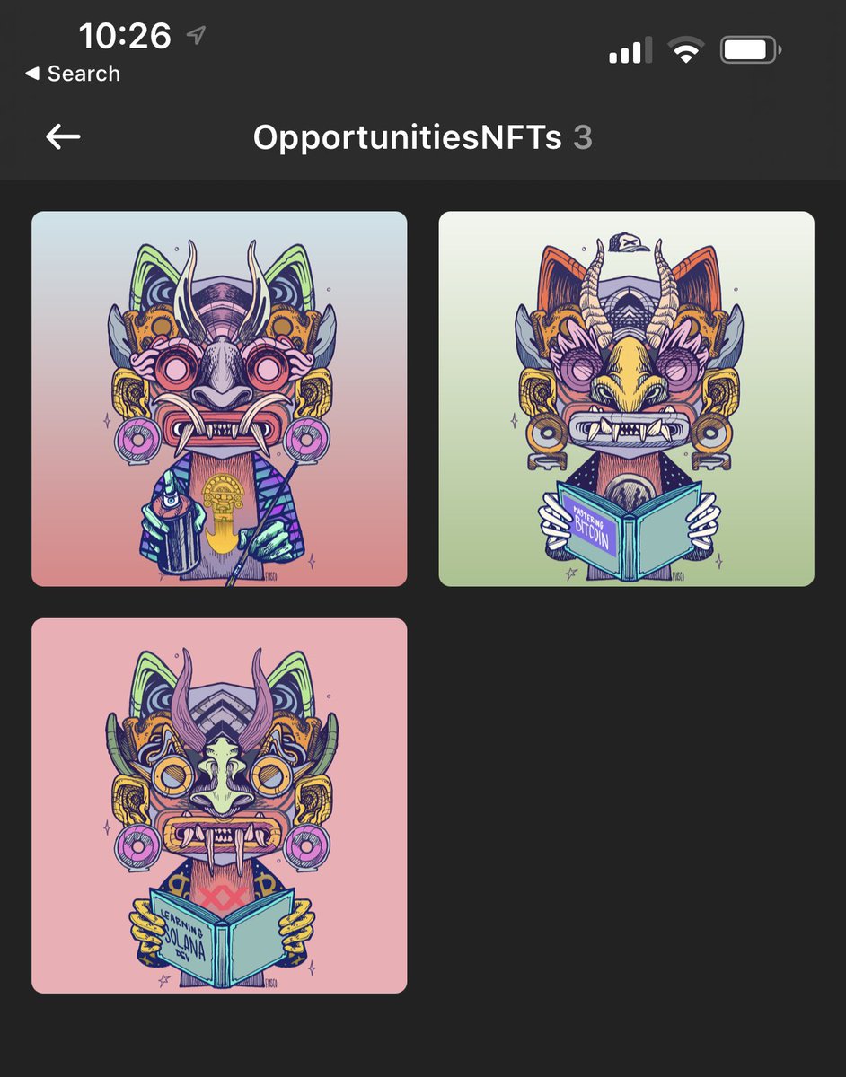 amuro95's tweet photo. #MINTDAY 
Just minted 3 NFT’s from @OpportunitiesIO , a project that seeks to help latam artists. This is a project I really believe in, and you should check it out. (And also the art is sick 🔥) https://t.co/aEvC71BrKm