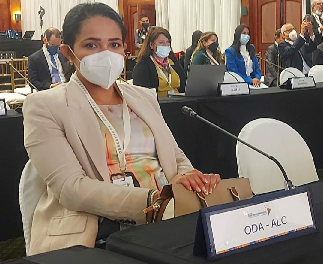 ODA_ALC's tweet photo. 🇪🇨 AHORA - Nuestro @ODA_ALC está presente en la XXXVII #ConferenciaFAOAmericas mediante la participación de nuestra Secretaría Técnica @OVCorderoAhiman 

#UniversidadesContraelHambre ☝️

➡️ Sigue la transmisión #envivo por acá https://t.co/HZkLGv1ozh https://t.co/EhxcoBi1h6