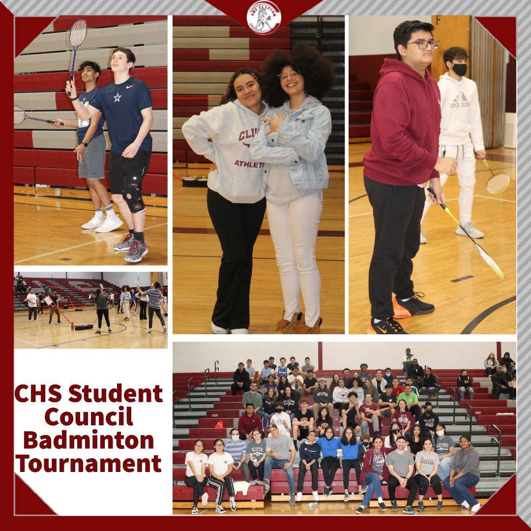 CliftonSchools's tweet photo. CHS Student Council Badminton Tournament 
@CliftonSupt 
@mustangs_chs 
#OneClifton https://t.co/7Q9rb4d0Oe