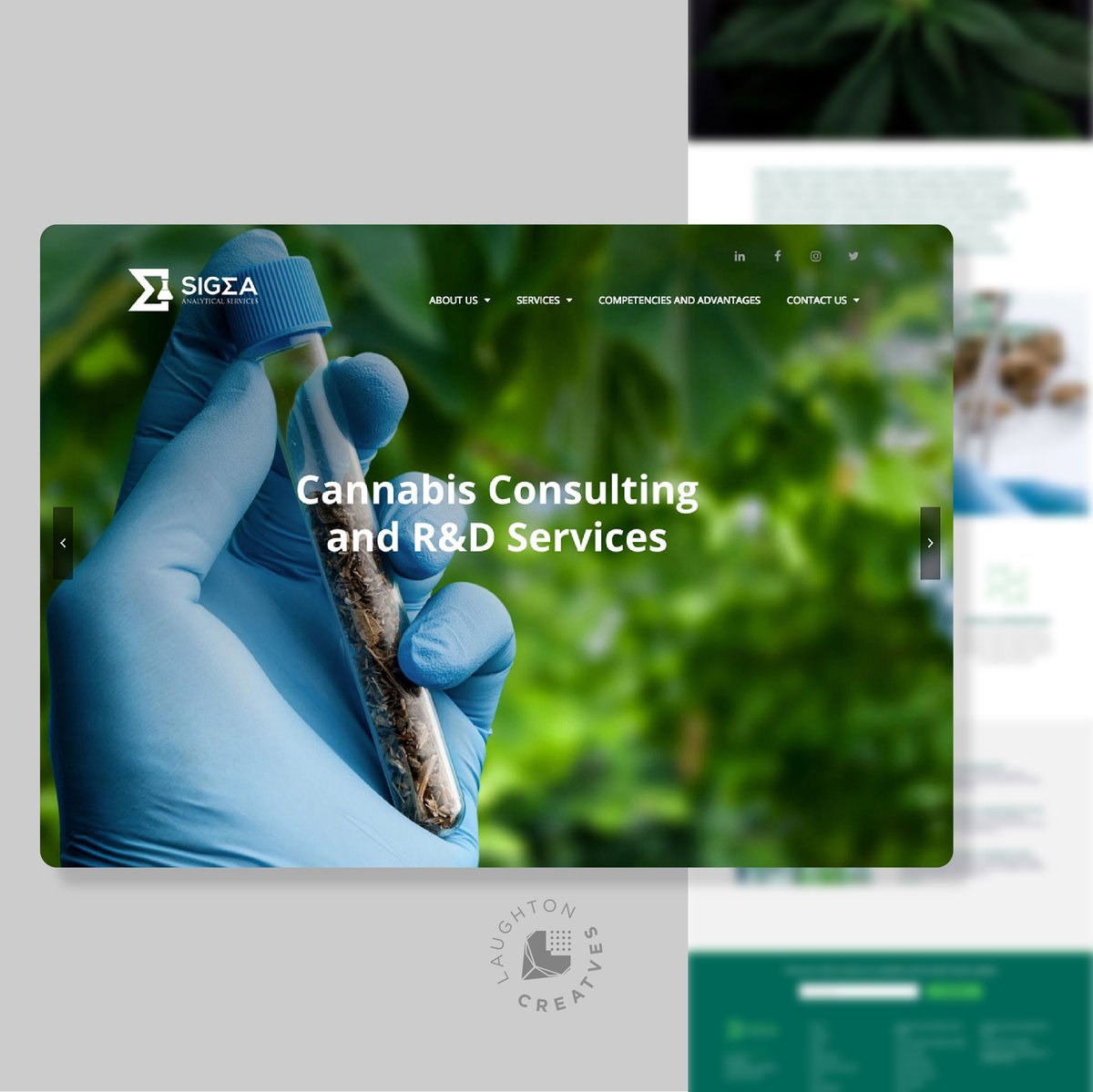 LCreatves's tweet photo. Featured Client: Sigma Analytical required a professional #WebsiteDesign and #WebDevelopment  that is compliant, #AgeGate, and fully optimized to rise above the fast-pace and growing cannabis and hemp industry.
–––
 #WebsiteMaintenancePlan #CannabisWebsites  #LaughtonCreatves https://t.co/IKSuJjXLFG