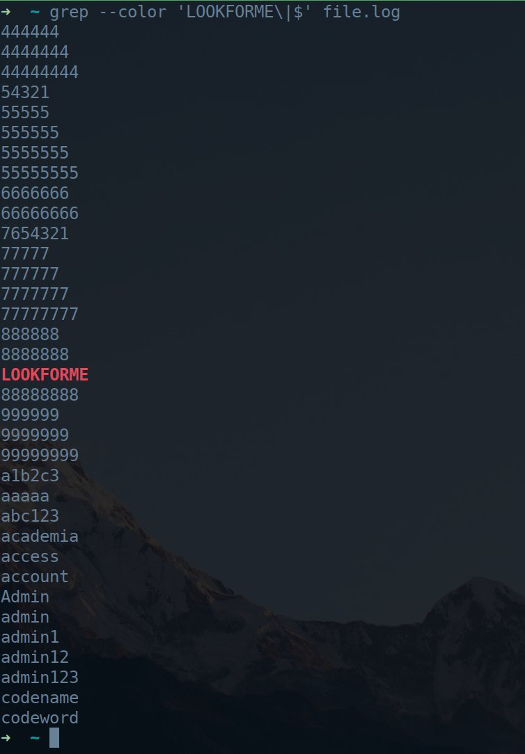 GrahamHelton3's tweet image. Want to highlight text in a file but still see the rest of the file contents? Very helpful grep command:
grep --color 'LOOKFORME\|$' file.log