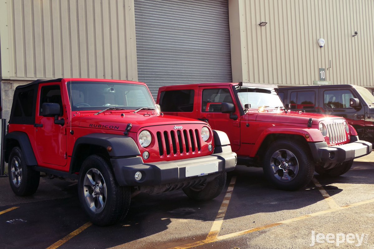 jeepeycom's tweet photo. Couple of 2 door Red JKs with us for service works,

#redrubicon #jk #wranglerjk #redjk #jeepey #jeepuk #2doorjeep https://t.co/5SUXMv32ND