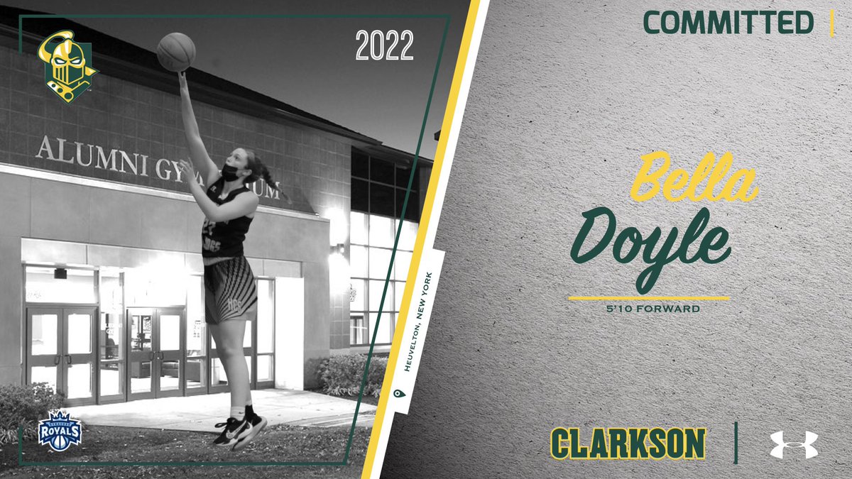 Congrats to Bella Doyle <a href="/bgdoyl/">bella</a> on her commitment to further her 📚 &amp; play 🏀 for Coach Webster &amp; <a href="/Clarkson_WBB/">Clarkson Women’s Basketball</a>! 👑🏀 #RoyalFamily