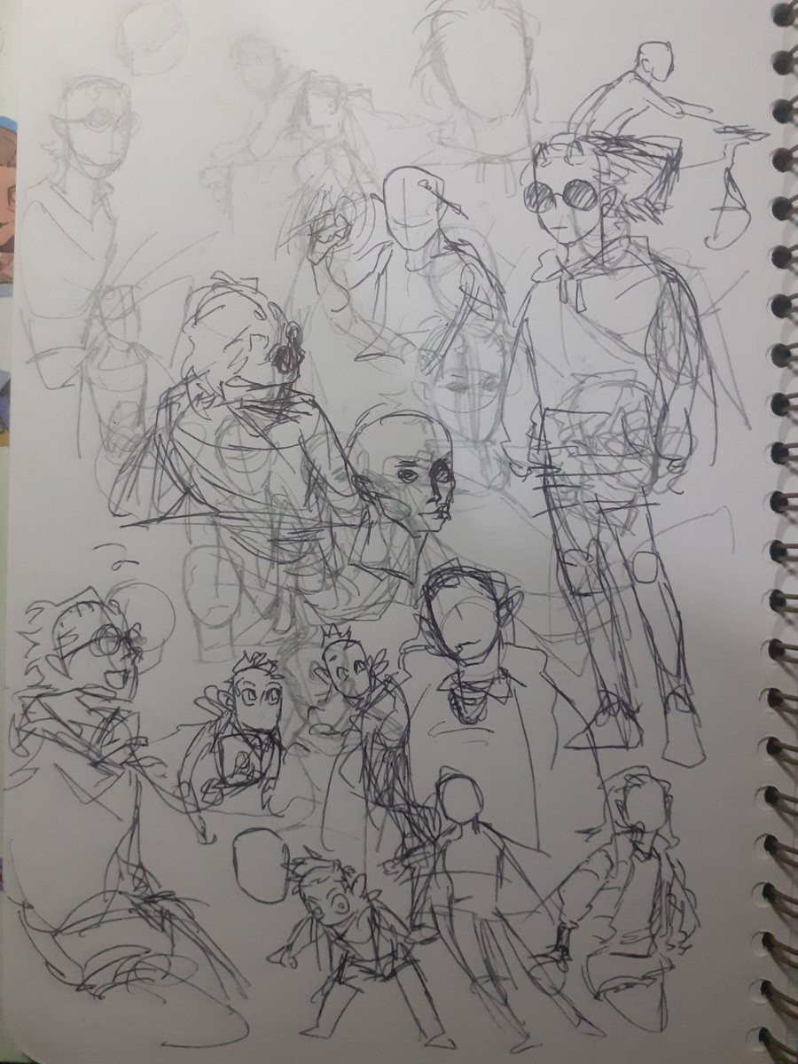 fishmeal_'s tweet photo. Sketchbook pages φ（．．） https://t.co/WPiQv6lLSb