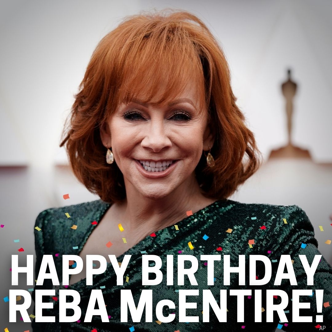    Happy 67th Birthday to country music superstar, Reba McEntire!

What is your favorite Reba song? 
