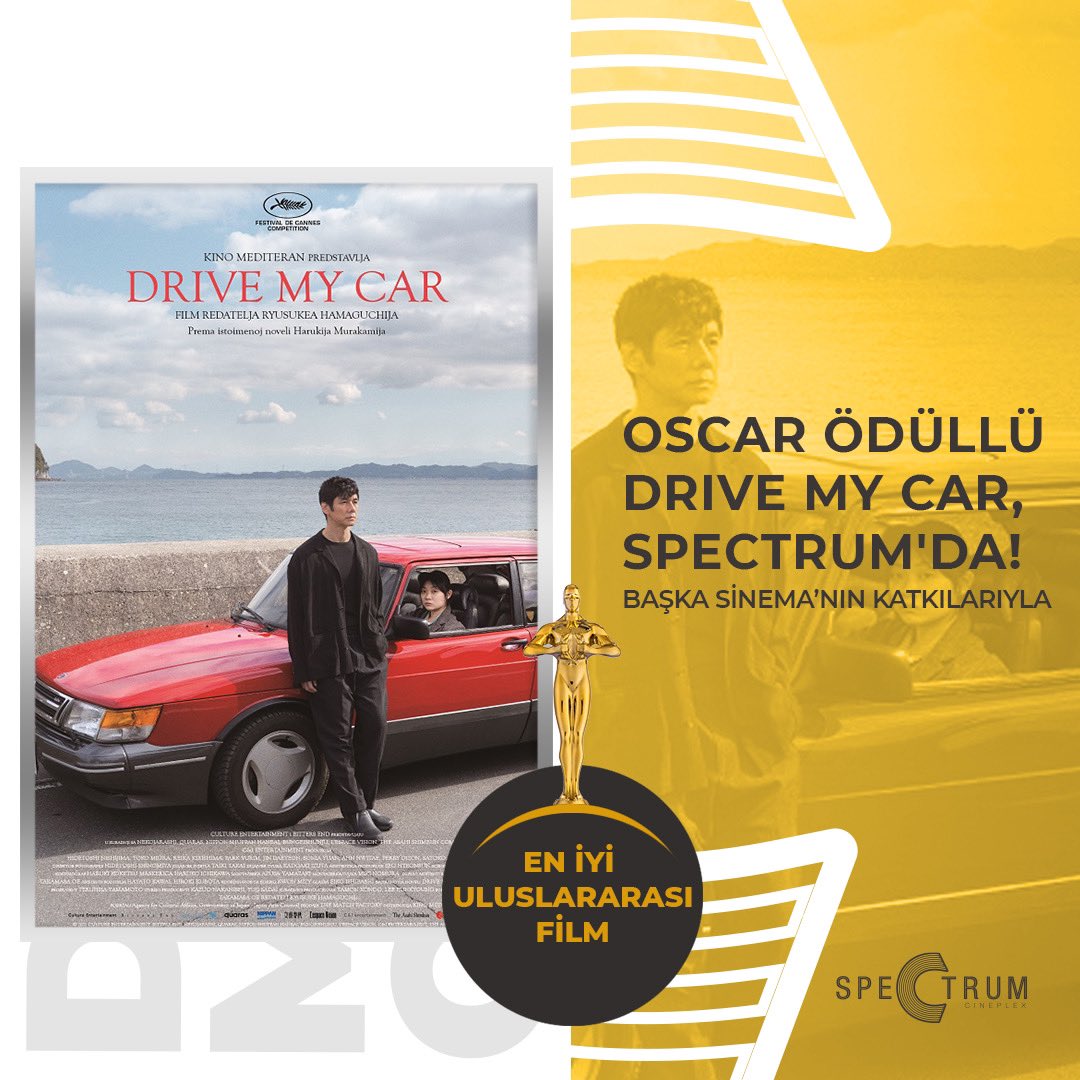 En iyi uluslararası film Oscar Ödüllü Drive My Car, Başka Sinema’nın katkılarıyla Spectrum’da. 🎞 

#SpectrumSinema #Sinema #FilmKaldığıYerdenDevamEdiyor #Film #VizyonFilmleri #SinemaKeyfi #FilmKeyfi #DriveMyCar