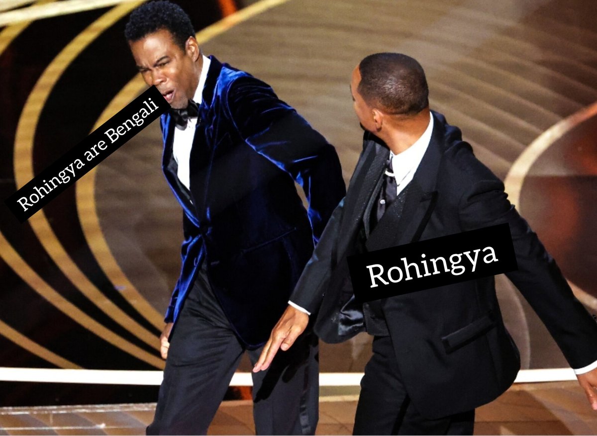 While you mistakenly say #Rohingya are Bengali than this is what you get.
#WillSmith #willsmithoscars #Wiilsmitslap