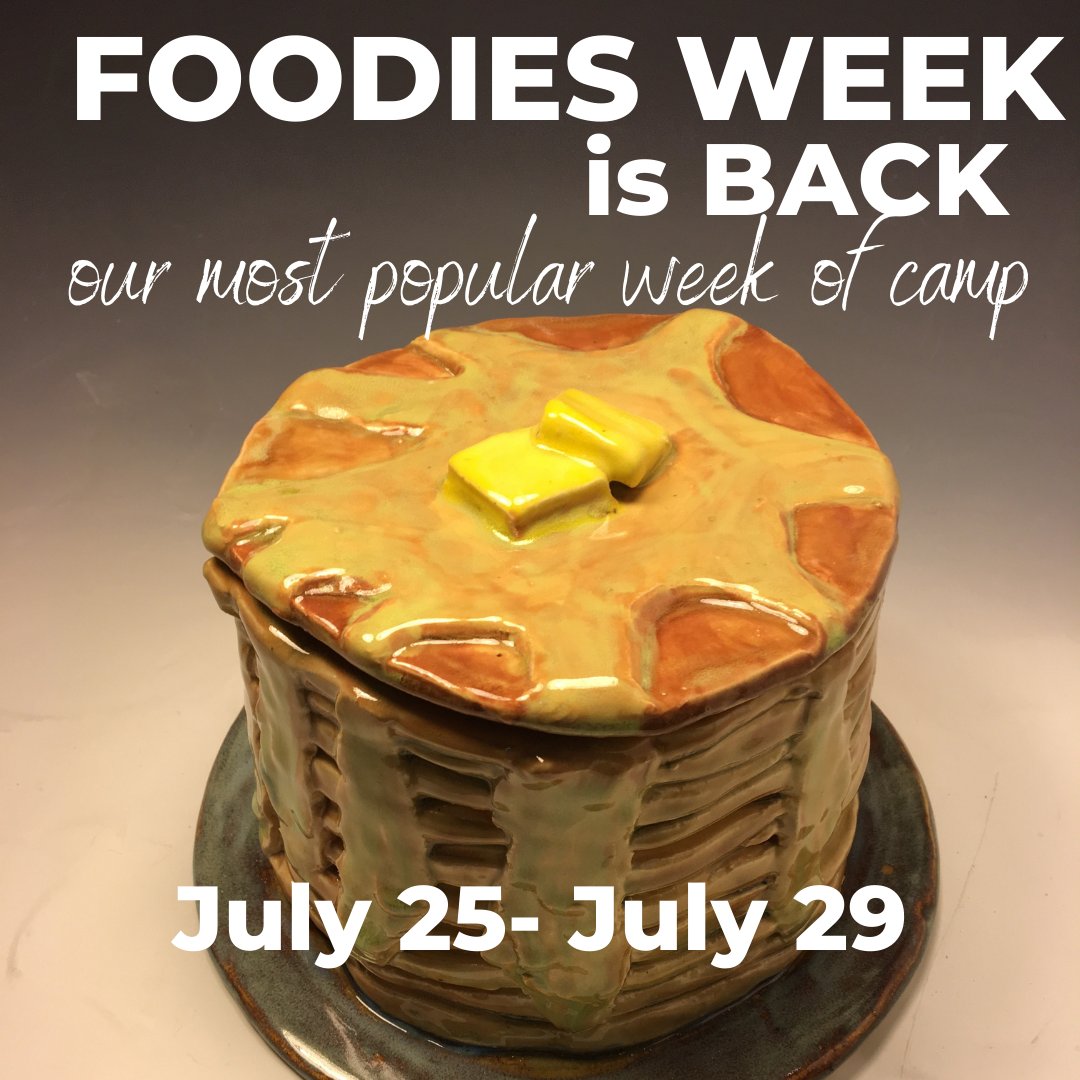 MudClayStudio's tweet photo. Yes we know its COLD outside... but Summer will creep up in no time!  Some weeks are SOLD OUT. Don't get squeezed out! Check our all of our Clay Camps!

#summercamp #newjersey #foodies #kidssummeractivities https://t.co/D5SmbjjAvK