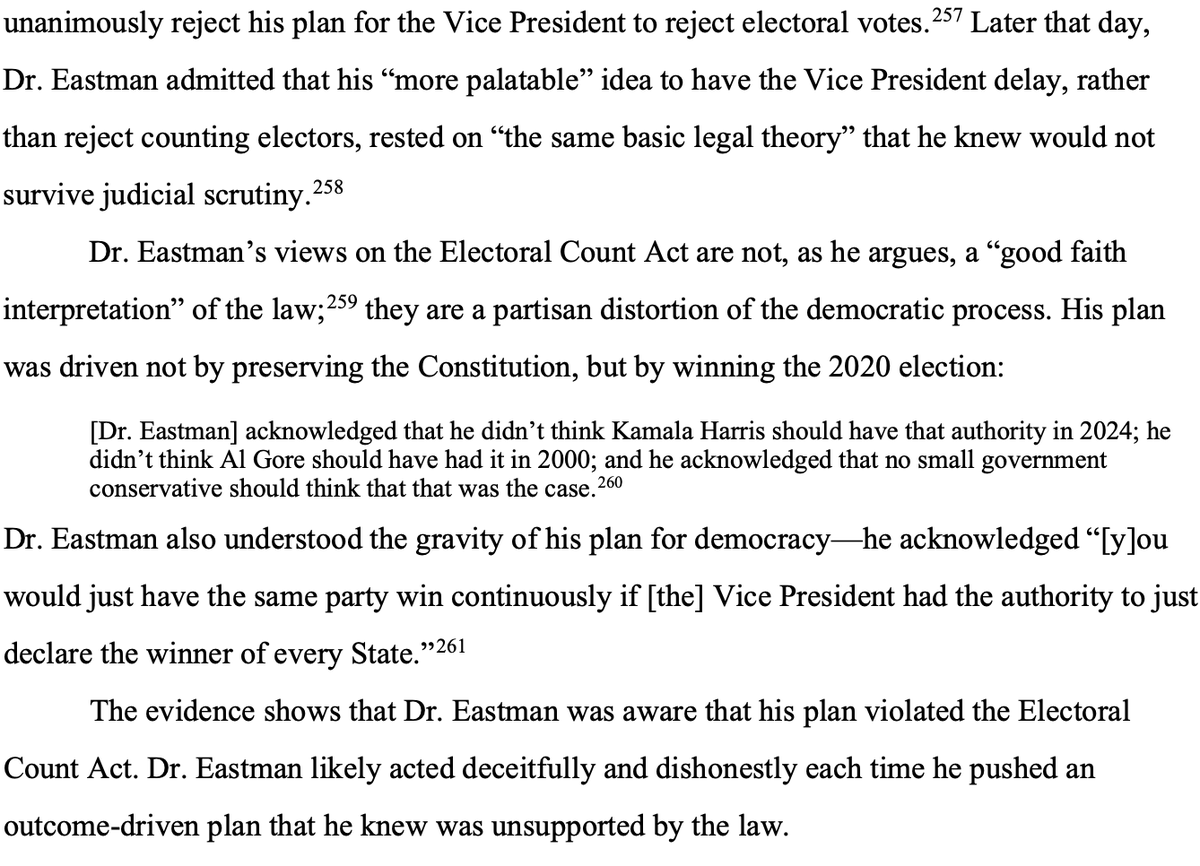 kyledcheney's tweet photo. Judge also determined that Trump and EASTMAN likely engaged in a conpsiracy to obstruct Congress.

https://t.co/6VjYbzlIN0 https://t.co/rLWleaZFum