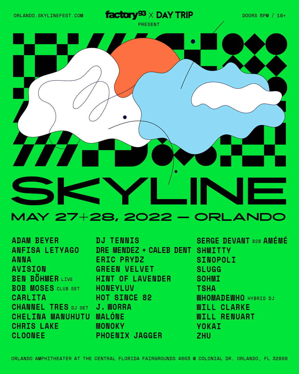 Alliance_Events's tweet photo. 📢 ANNOUNCEMENT: Over 30+ artists are now revealed for @Skyline__Fest on Memorial Day weekend! 💥 https://t.co/9fs8H2dy1L