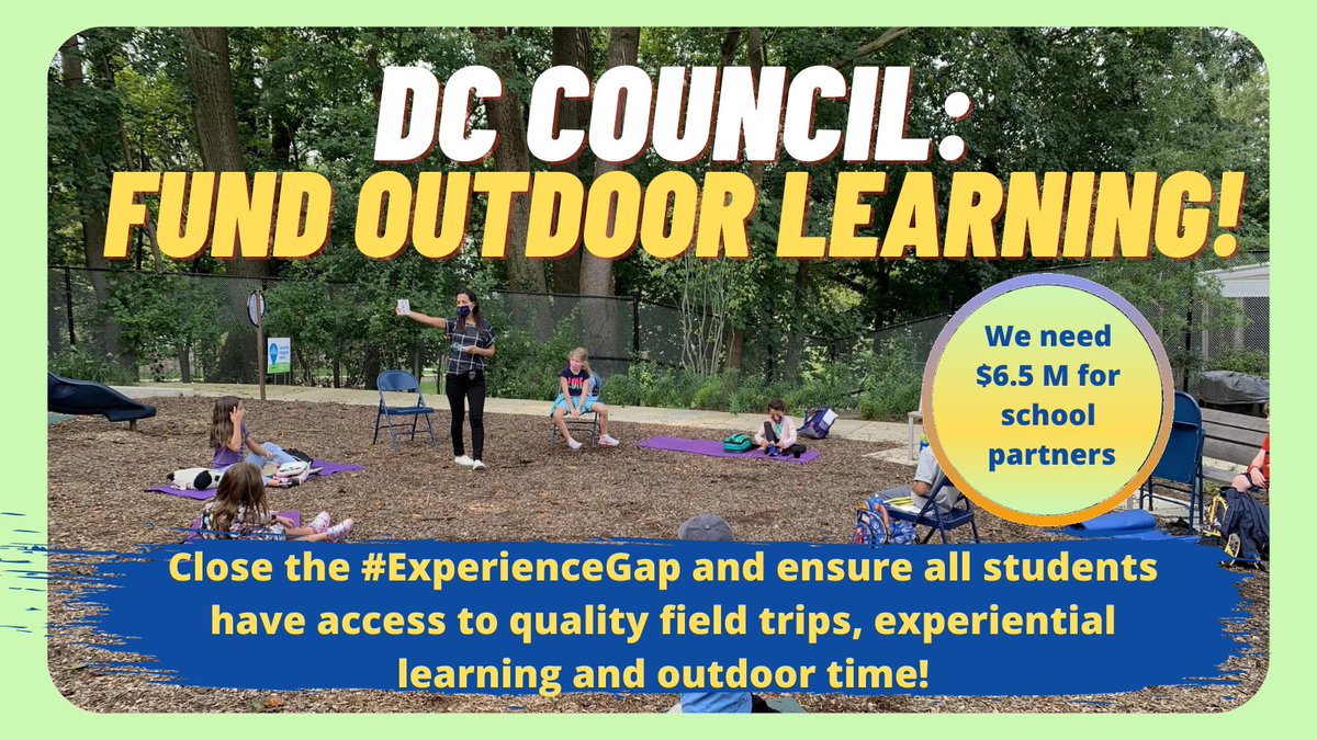 EmpowerEdDC's tweet photo. @OBChesapeake discusses the meaning of being a school partner: they develop meaningful relationships so that programs have lasting impacts. They provide social and emotional learning programming, incl. during pandemic. Need funding to incr. programming. #FundOutdoorEd! https://t.co/gBPYj1c6P5