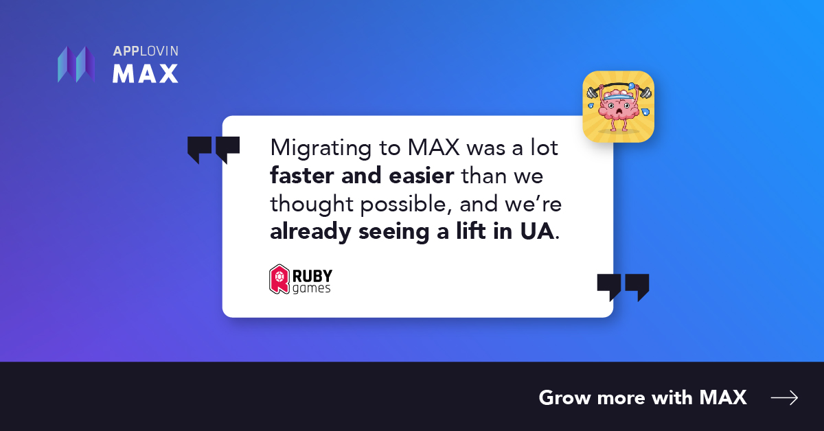 AppLovin's tweet image. Learn everything you need to know about the latest wave of new features and the next chapter of AppLovin MAX with our blog post: hubs.la/Q016Vv0B0
#mobiledevelopers #mobiledev