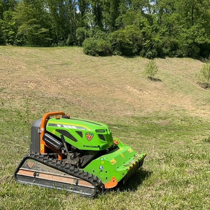GreenClimberNA's tweet photo. This year we're working smarter, not harder. The Green Climber F300 PRO is a simple flail mower that brings all the benefits of having a piece of remote control equipment without excessive specs. Now maintain slopes, without breaking your back or the bank. #scheduleademo https://t.co/QOWX7RW4Mf