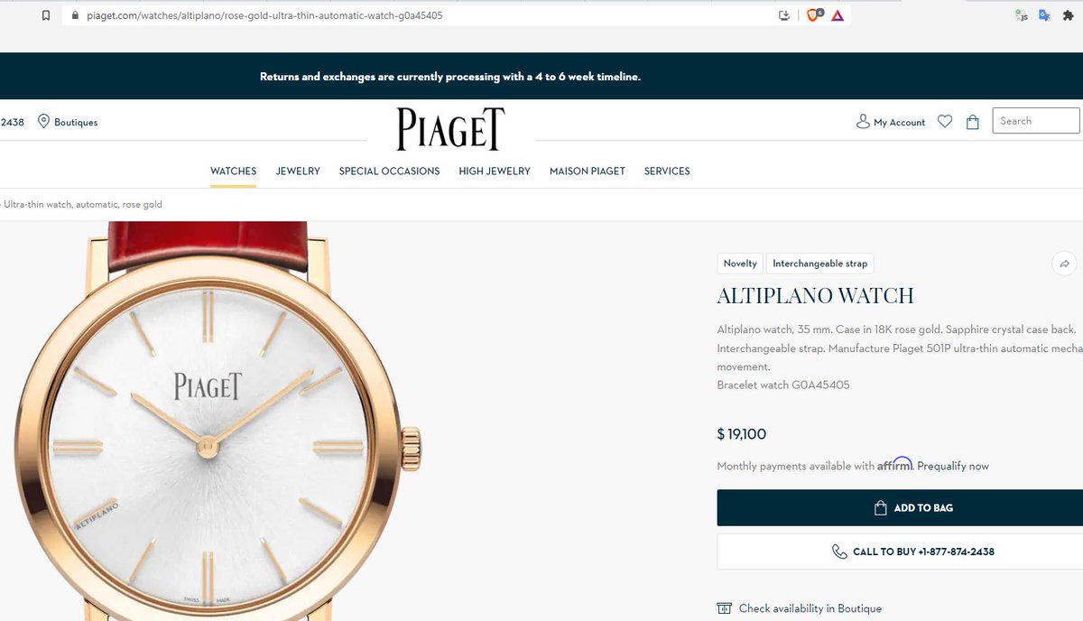 piaget valores