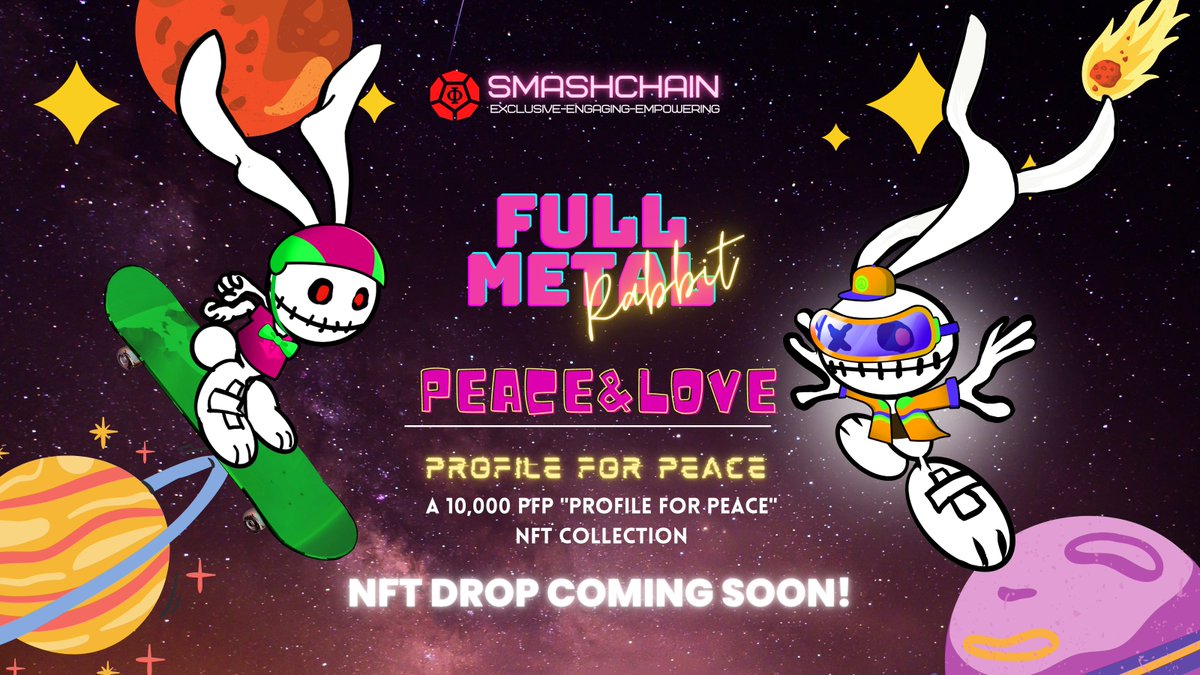 SmashPayX's tweet photo. #SMASHCHAIN proudly presents the Creator of the original #FullMetalRabbit - CASE-K MOONSHINE to launch his only every #PFP #NFTcollection with 
@SMASHCHAIN1
 NFT Drop Coming Soon!!

#Japanese #Manga #Anime https://t.co/JrRWp0fg5m