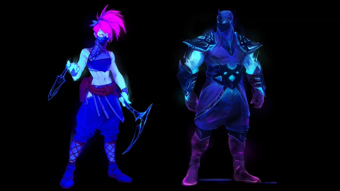 Akali and Shen Concept Art for Tales of Runeterra https://t.co/2Og5Lqr3Kk 