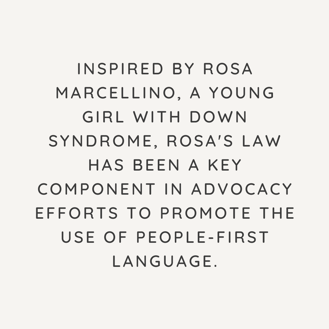 ConnCollSAS's tweet photo. Learn about Rosa's Law, a significant piece of legislation for people-first language. https://t.co/EPGdfLA3zb