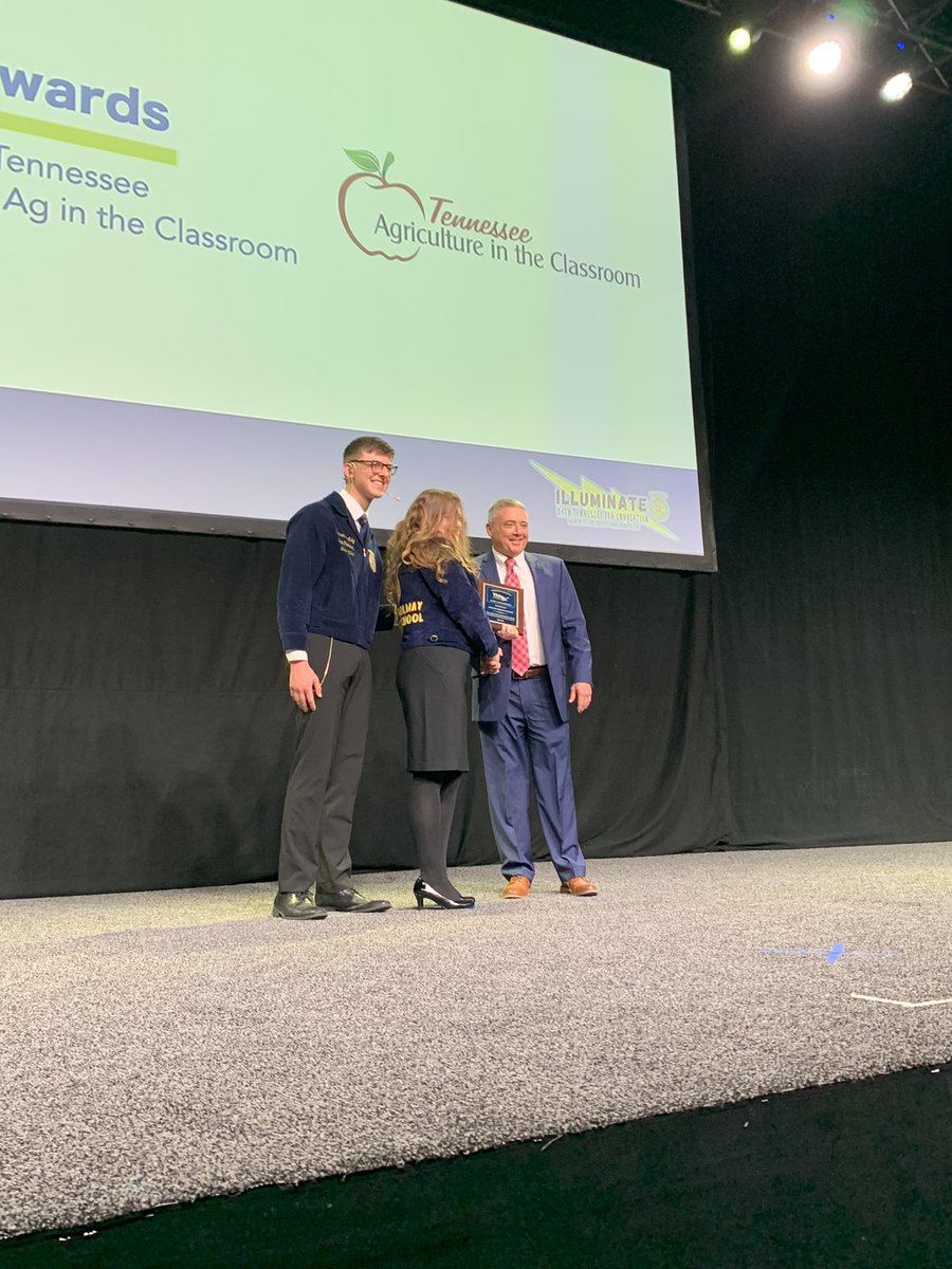 We won! The Byington-Solway Chapter received the State Superior Chapter Award, 10% Membership Increase Award, and the Bronze PLOW Award.