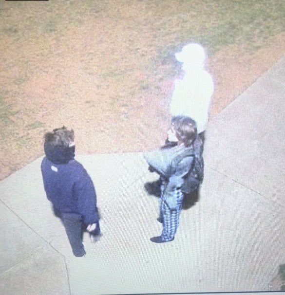 Please help us identify these persons of interest related to the break in and theft at the Football Fieldhouse. Please contact 405-376-7366 or Mustang Police