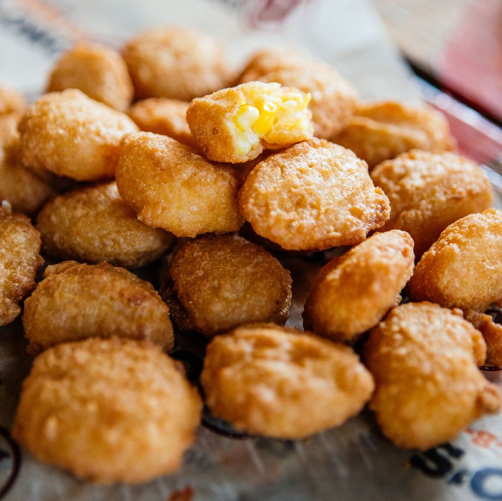 BonosBBQ's tweet photo. Appy Hour is all day long! Enjoy $1 OFF Smokin' Snacks. 🔥🌽
#bonosbbq #cornnuggets https://t.co/ey9kjjFkpE