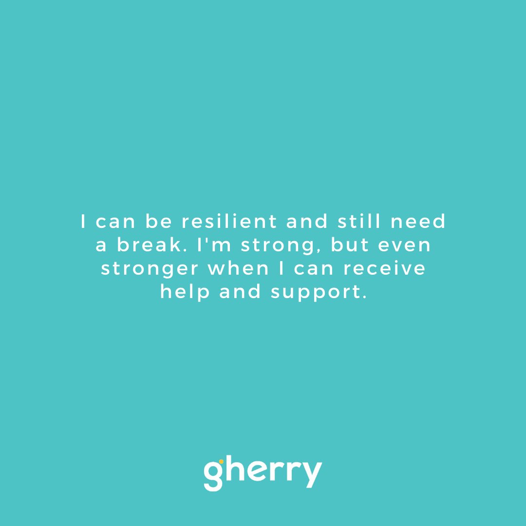Affirmation for when you are feeling down or burned out. Never forget to ask for help, because it doesn't make you weak, it's actually strong to admit it and delegate before you "run out of battery". Sometimes the least expected people will show up for you 💙

#caregiverburnout