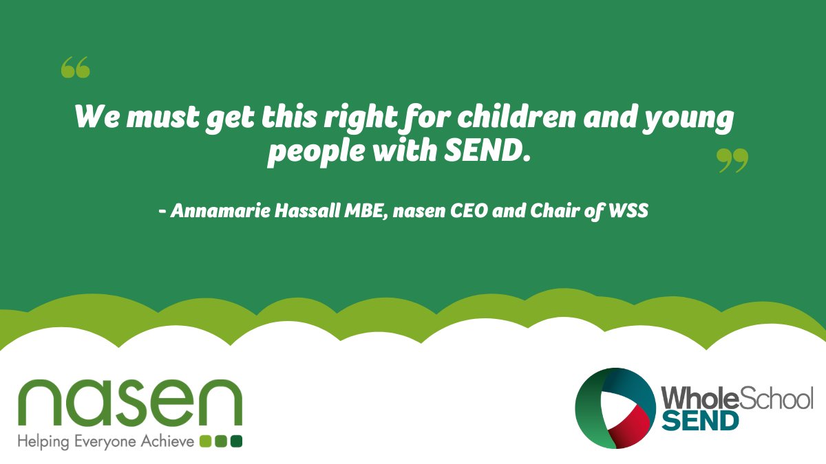 WholeSchoolSEND's tweet photo. We welcome investment in expanding specialist provision but as @CEOnasen said: “Expansion of physical space is only part of the solution. Too many families feel a devastating lack of choice in their local area for learners with #SEND.” #SchoolsWhitePaper https://t.co/8pLwhWgRia https://t.co/J1IcwSMU6z
